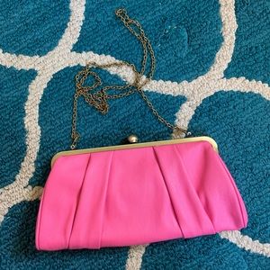 Pink Clutch w/Leopard Interior by Tatyana